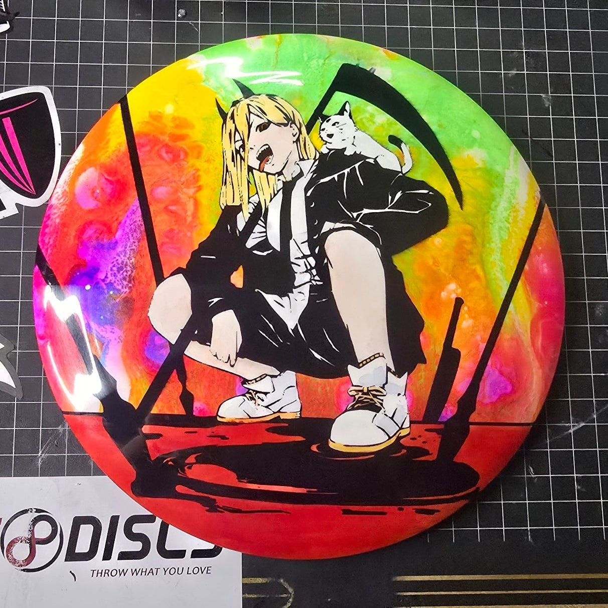 discraft custom dye chainsaw man power disc golf disc