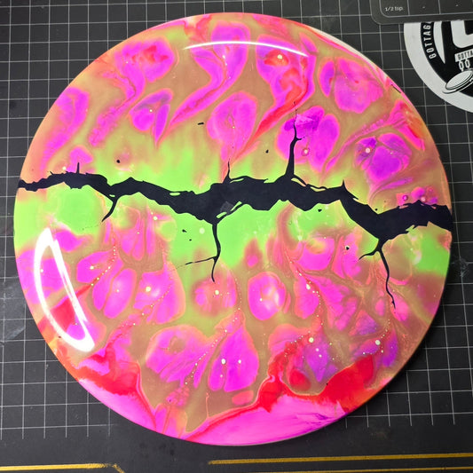 Disc Dye Stencil - Lightning