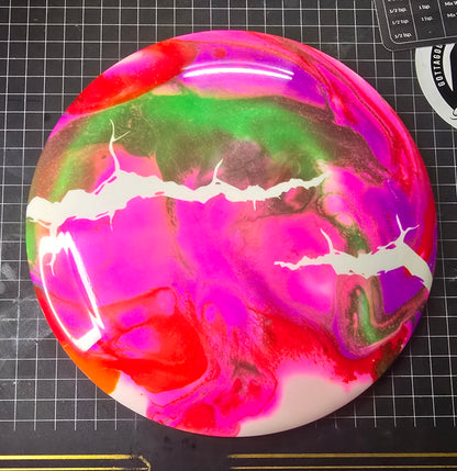 Disc Dye Stencil - Lightning