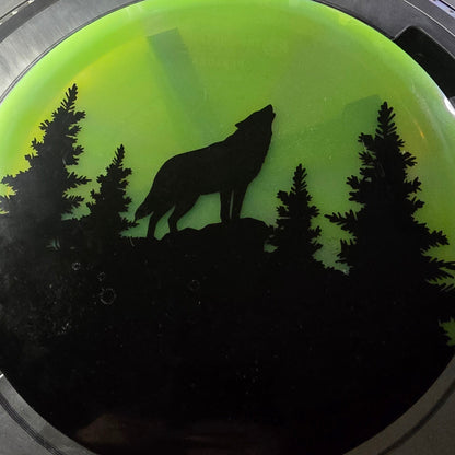 wolf disc golf dye stencil