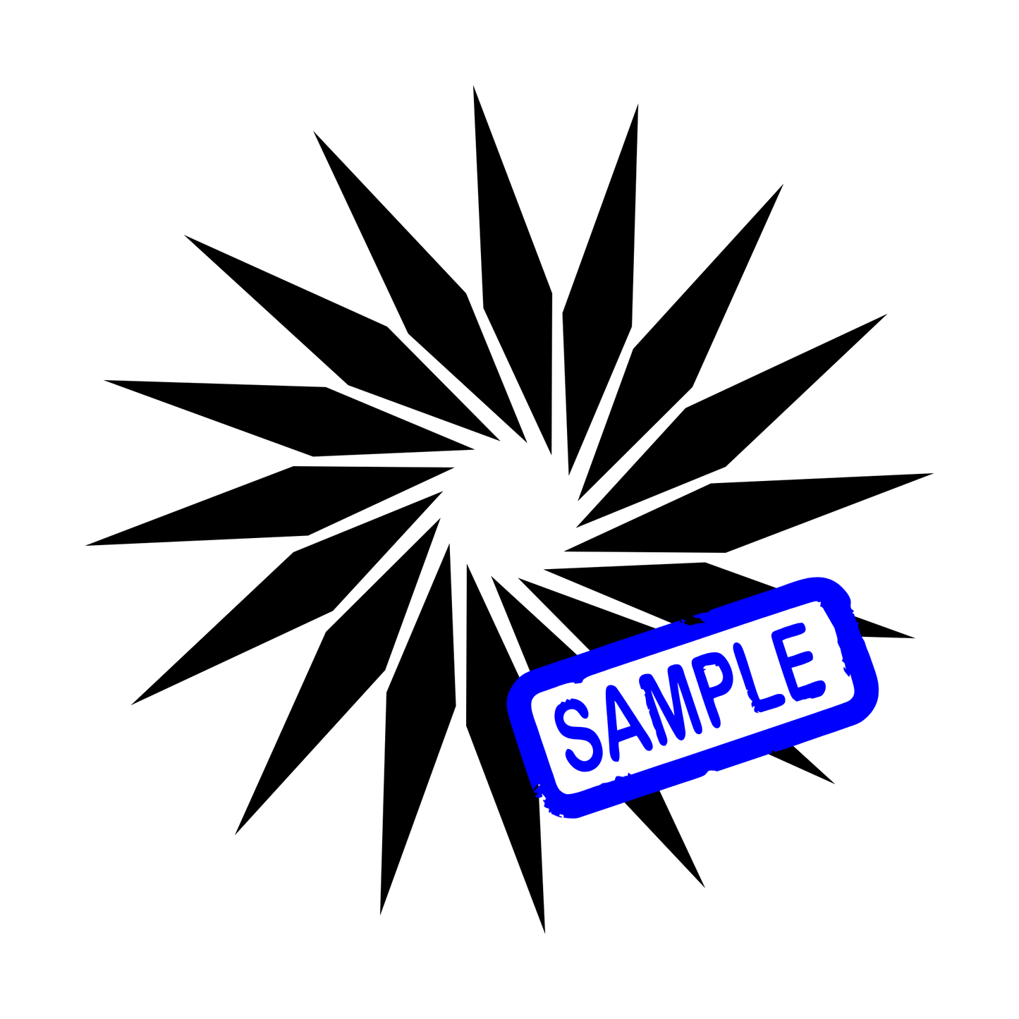 Disc Dye Stencil - Ninja Flower