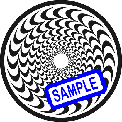 Disc Dye Stencil - Spiral